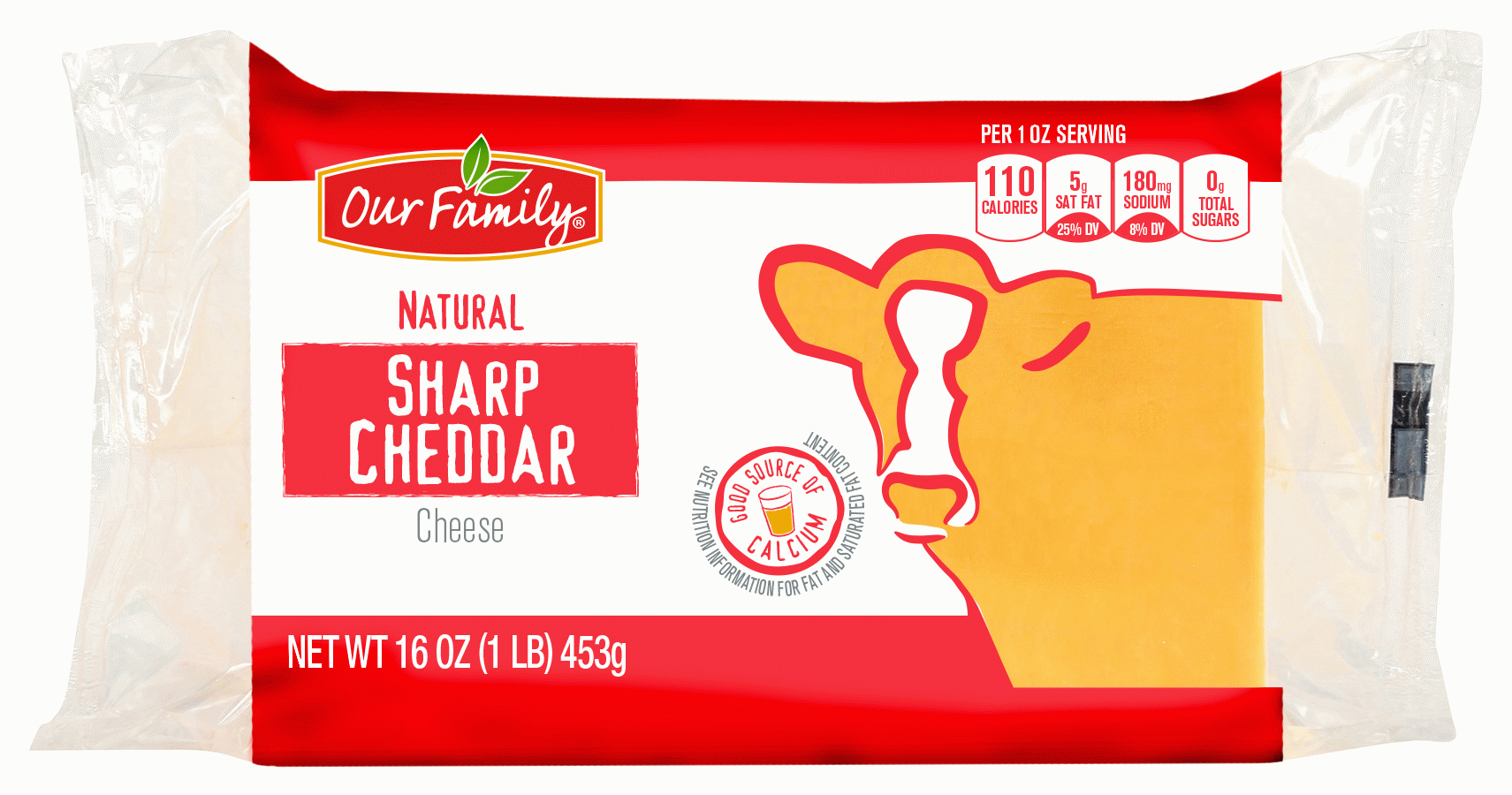 Our Family  sharp cheddar cheese block Full-Size Picture